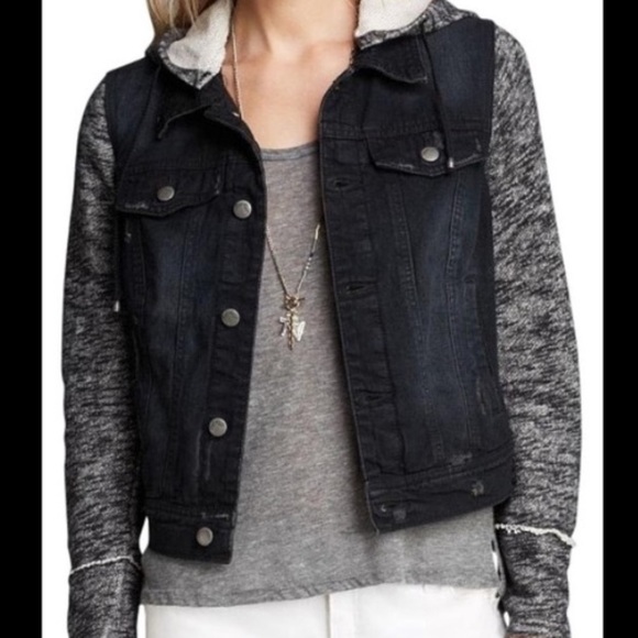 Free People Denim & Knit Jacket - Picture 6 of 10